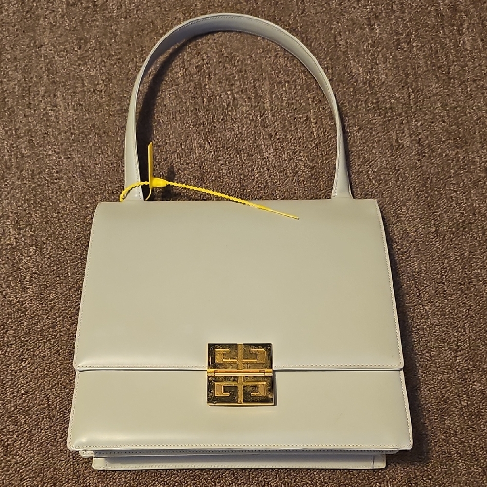 Givenchy Gray Shoulder Bag with Geometric Design